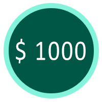 donation 1000 symbol